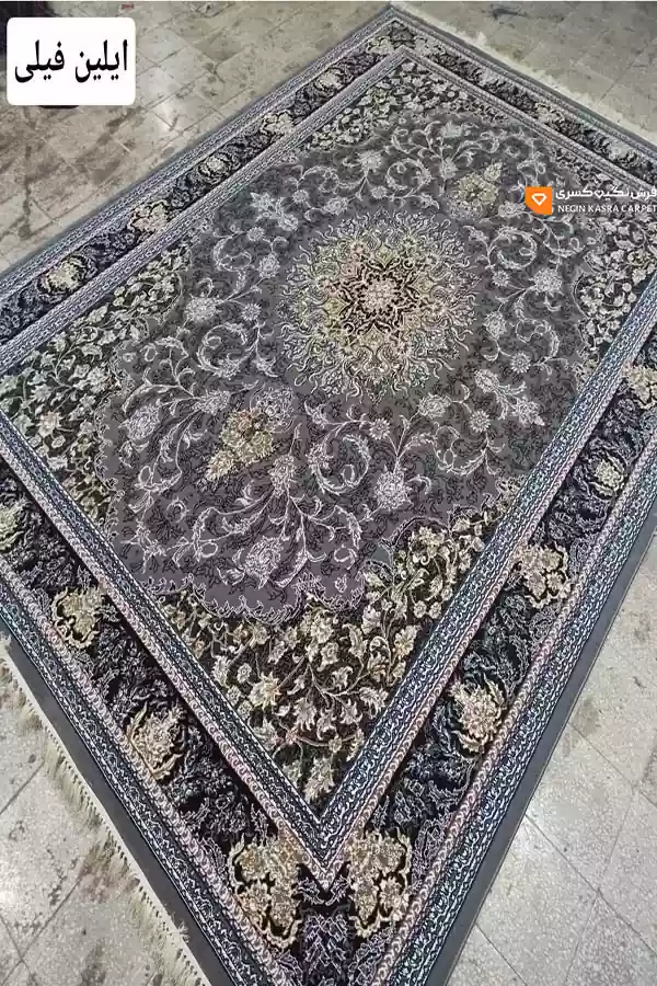 فرش ماشینی 440 شانه ایلین نگین کسری کاشان